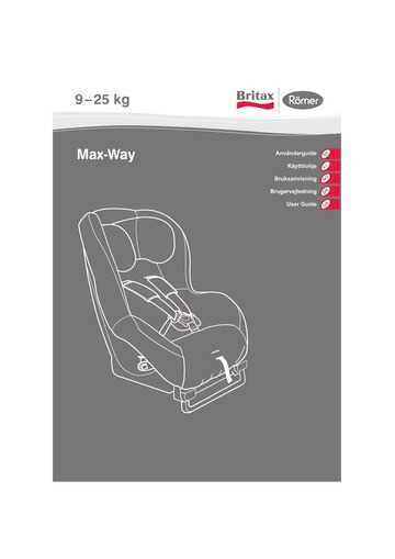 britax max way k&auml;ytt&ouml;ohje