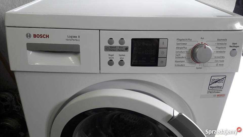 bosch logixx 8 varioperfect k&auml;ytt&ouml;ohje