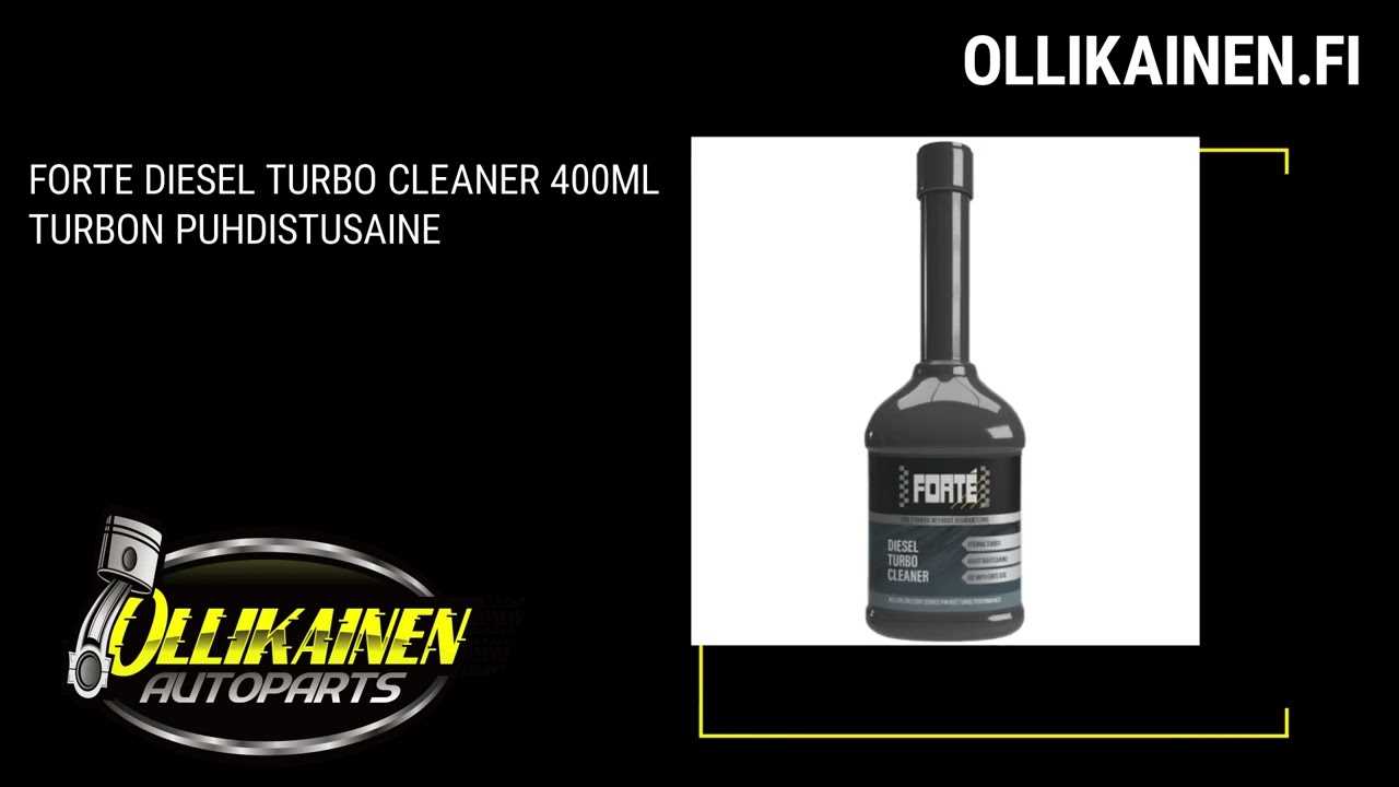 forte turbo cleaner k&auml;ytt&ouml;ohje