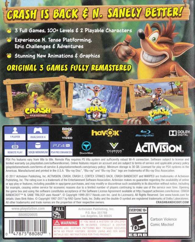 crash bandicoot 2 käyttöohjeet pl4 crash bandicoot 2 käyttöohjeet pl4