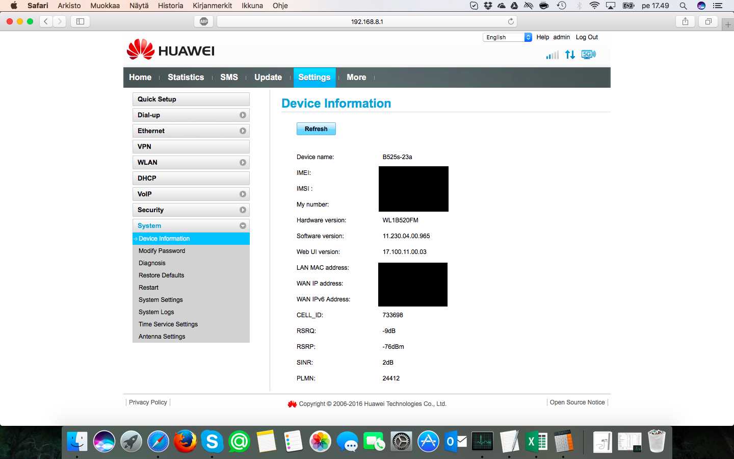 huawei b525 23a k&auml;ytt&ouml;ohje