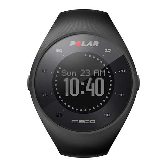 lataa polar m200 k&auml;ytt&ouml;ohje