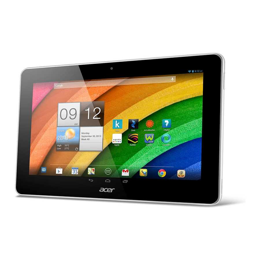 acer 4g tabletin k&auml;ytt&ouml;ohje