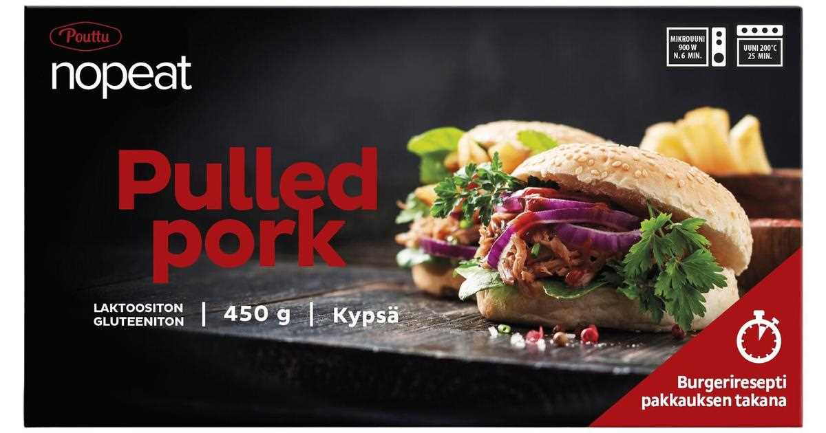 pouttu bbq pulled pork k&auml;ytt&ouml;ohje