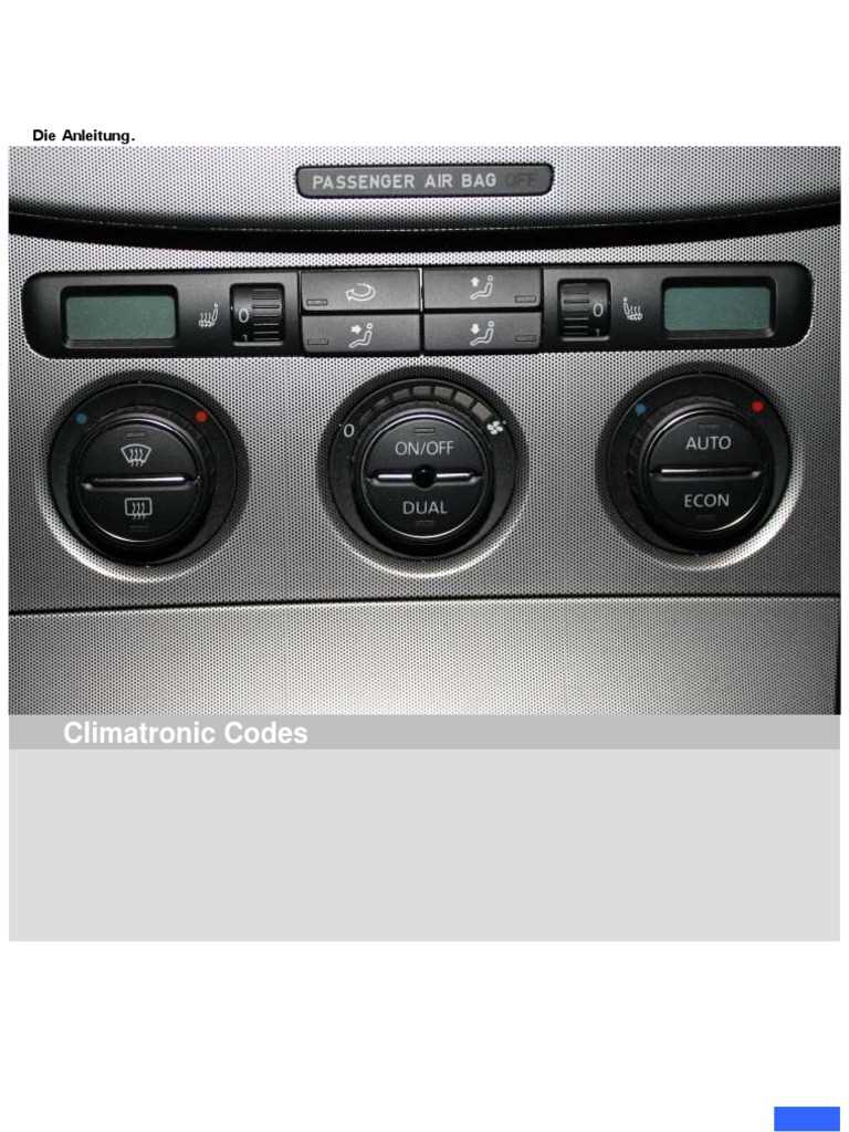 passat 3bg climatronic k&auml;ytt&ouml;ohje