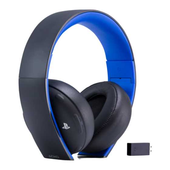 sony playstation platinum wireless headset k&auml;ytt&ouml;ohje