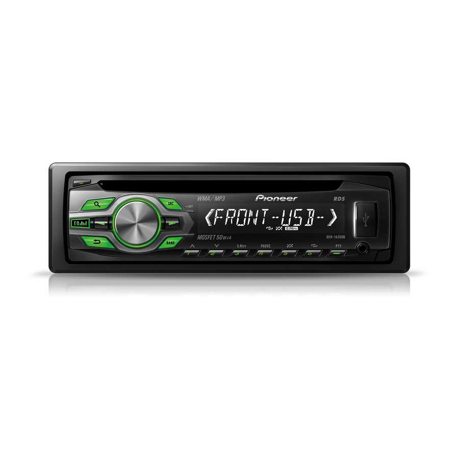 k&auml;ytt&ouml;ohje pioneer deh s100ub
