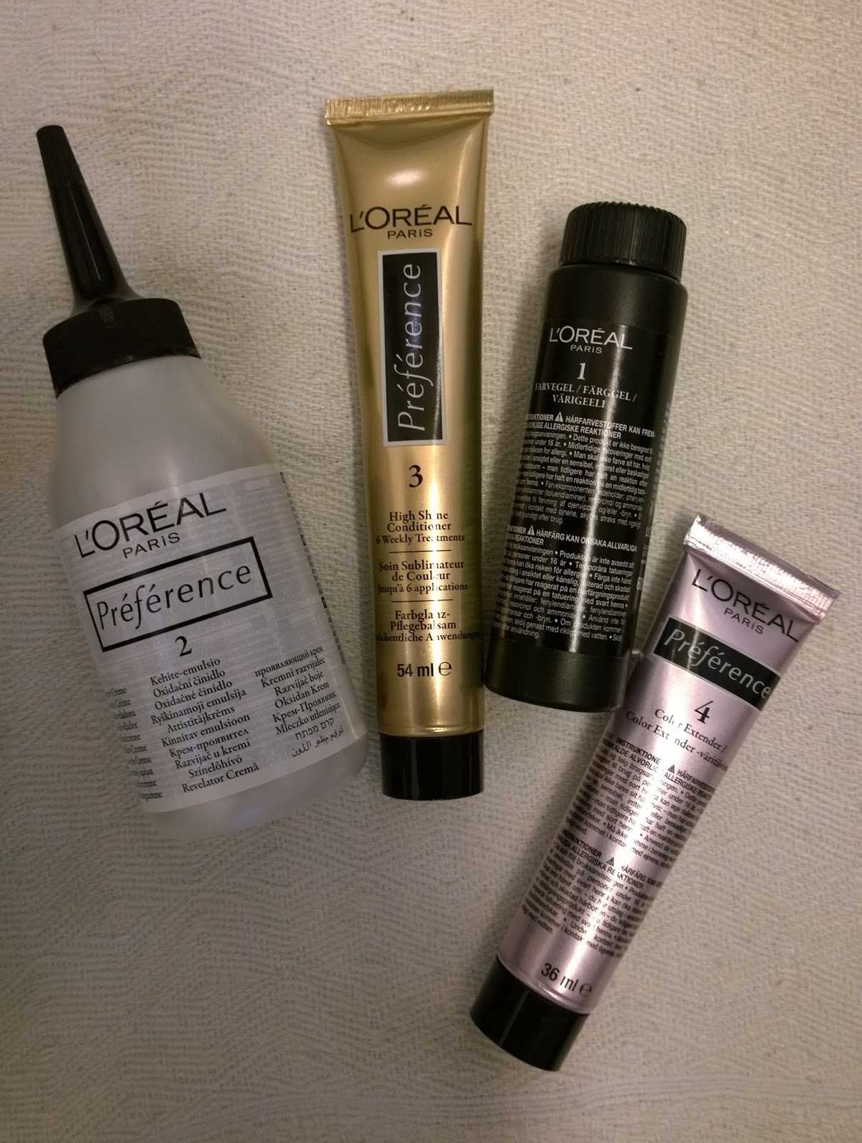 l oreal paris preference v&auml;ritiiviste k&auml;ytt&ouml;ohje