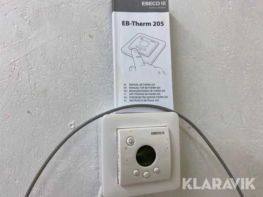 eb therm 205 k&auml;ytt&ouml;ohje