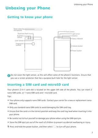 huawei p9 lite mini k&auml;ytt&ouml;ohje