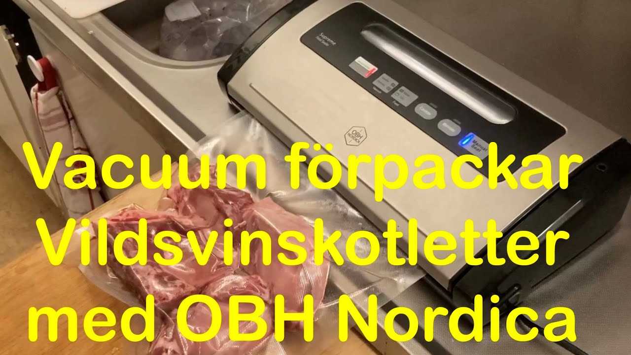 obh nordica supreme food sealer k&auml;ytt&ouml;ohje