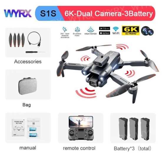 gps drone with 5g wifi 1080p fpv k&auml;ytt&ouml;ohje