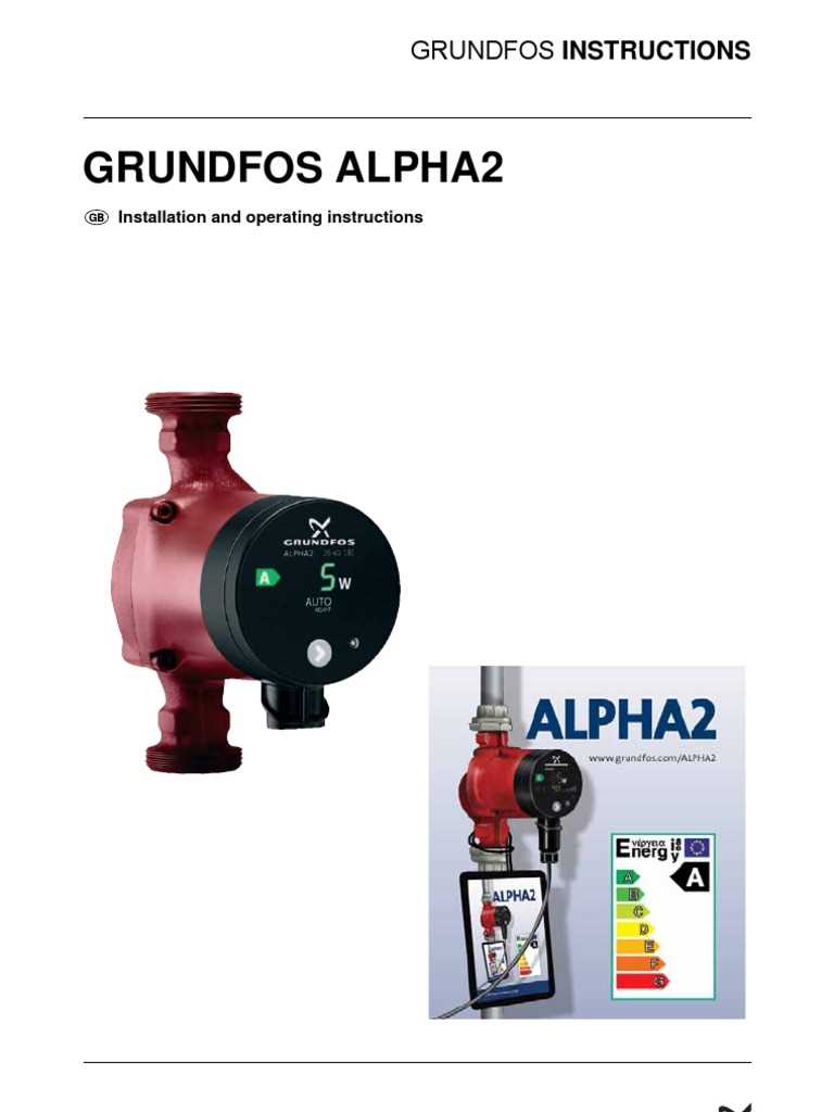 grundfos alpha 1 25 40 180 k&auml;ytt&ouml;ohje