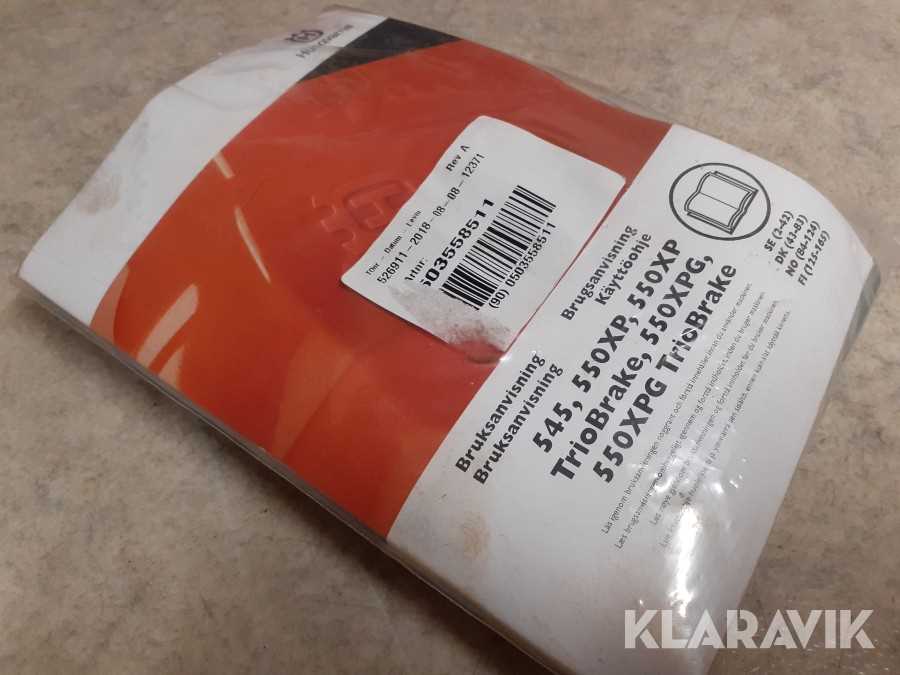 husqvarna 550 xp k&auml;ytt&ouml;ohje