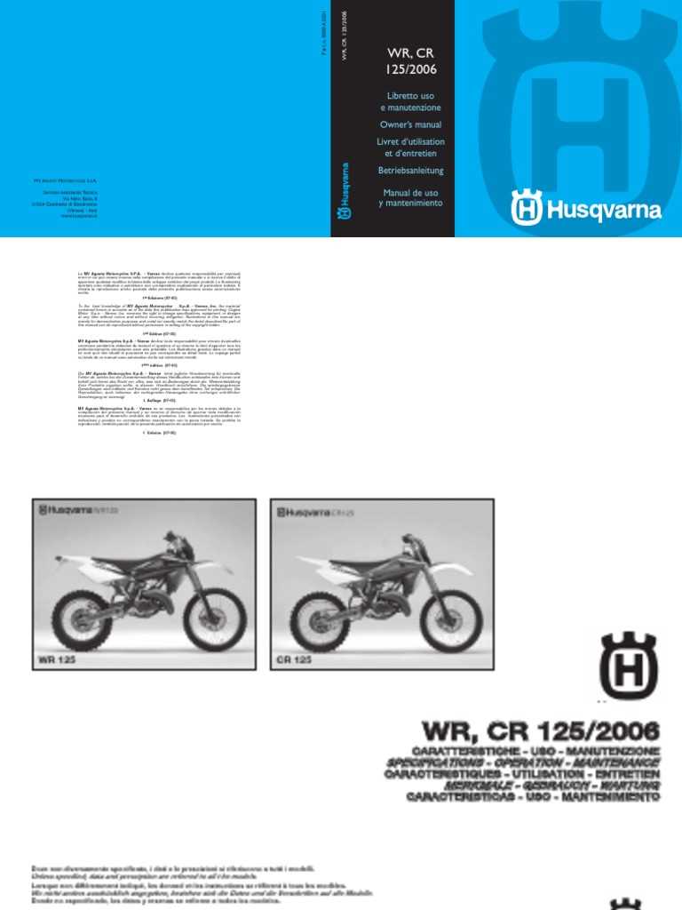husqvarna sm 125 k&auml;ytt&ouml;ohjeet