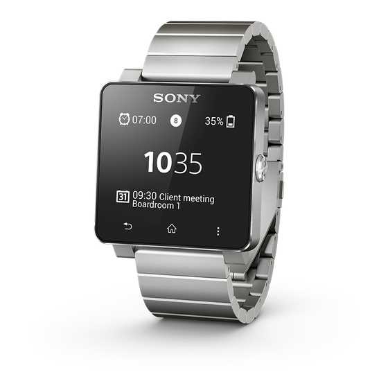 sony smartwatch 2 k&auml;ytt&ouml;ohje