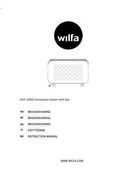 wilfa ac 7w k&auml;ytt&ouml;ohje