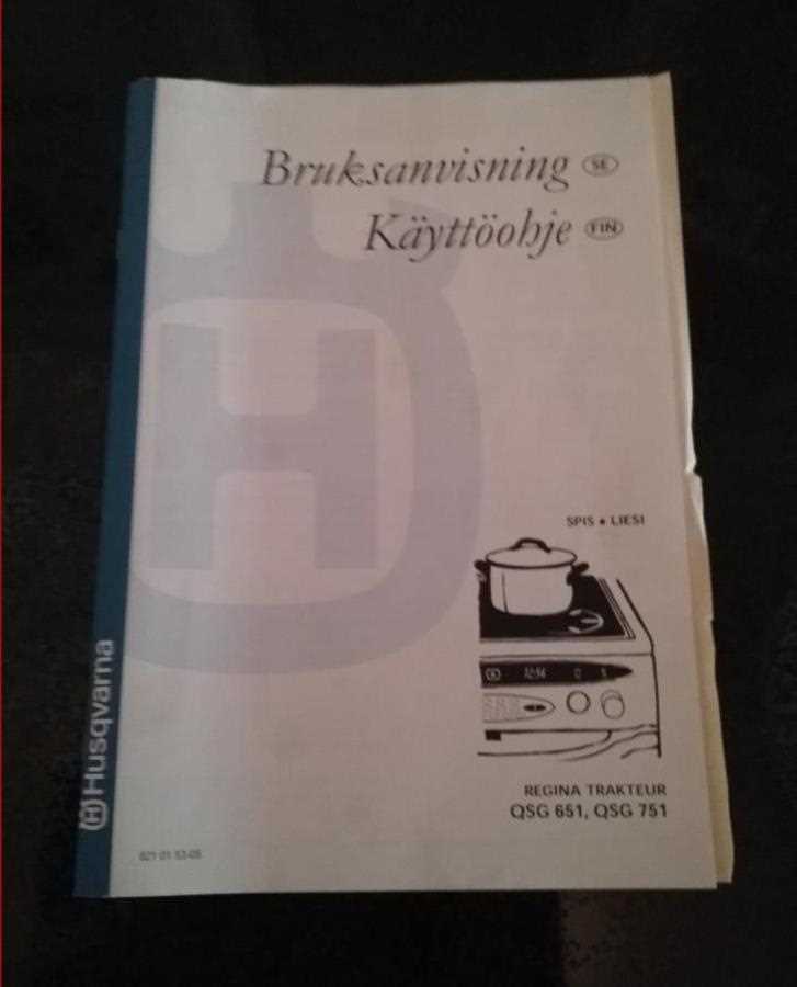 husqvarna regina trakteur k&auml;ytt&ouml;ohje
