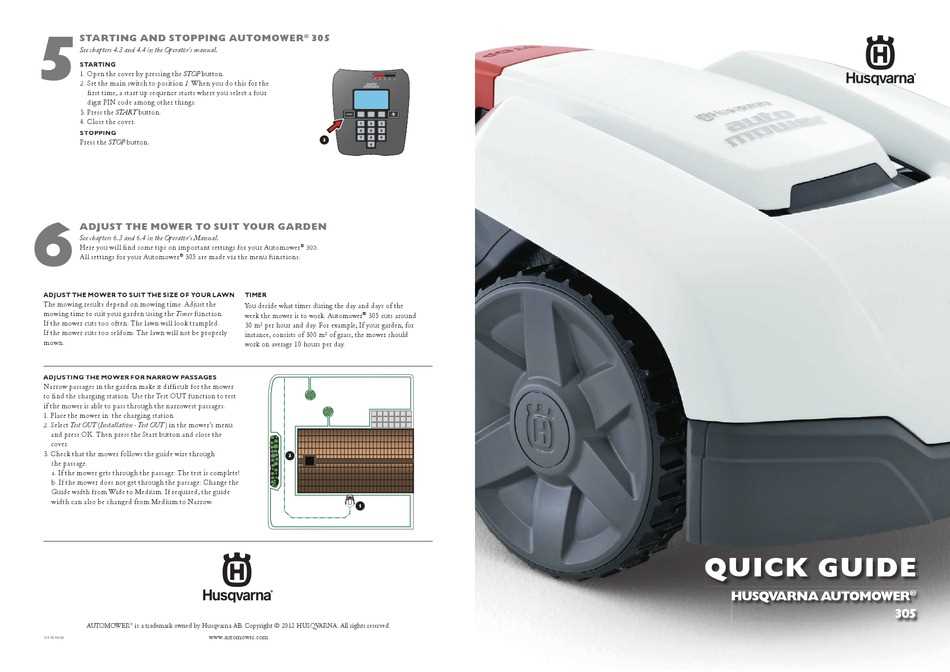 husqvarna automower 305 käyttöohje husqvarna automower 305 käyttöohje