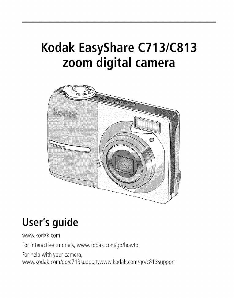 kodak easy share c813 käyttöohje kodak easy share c813 käyttöohje