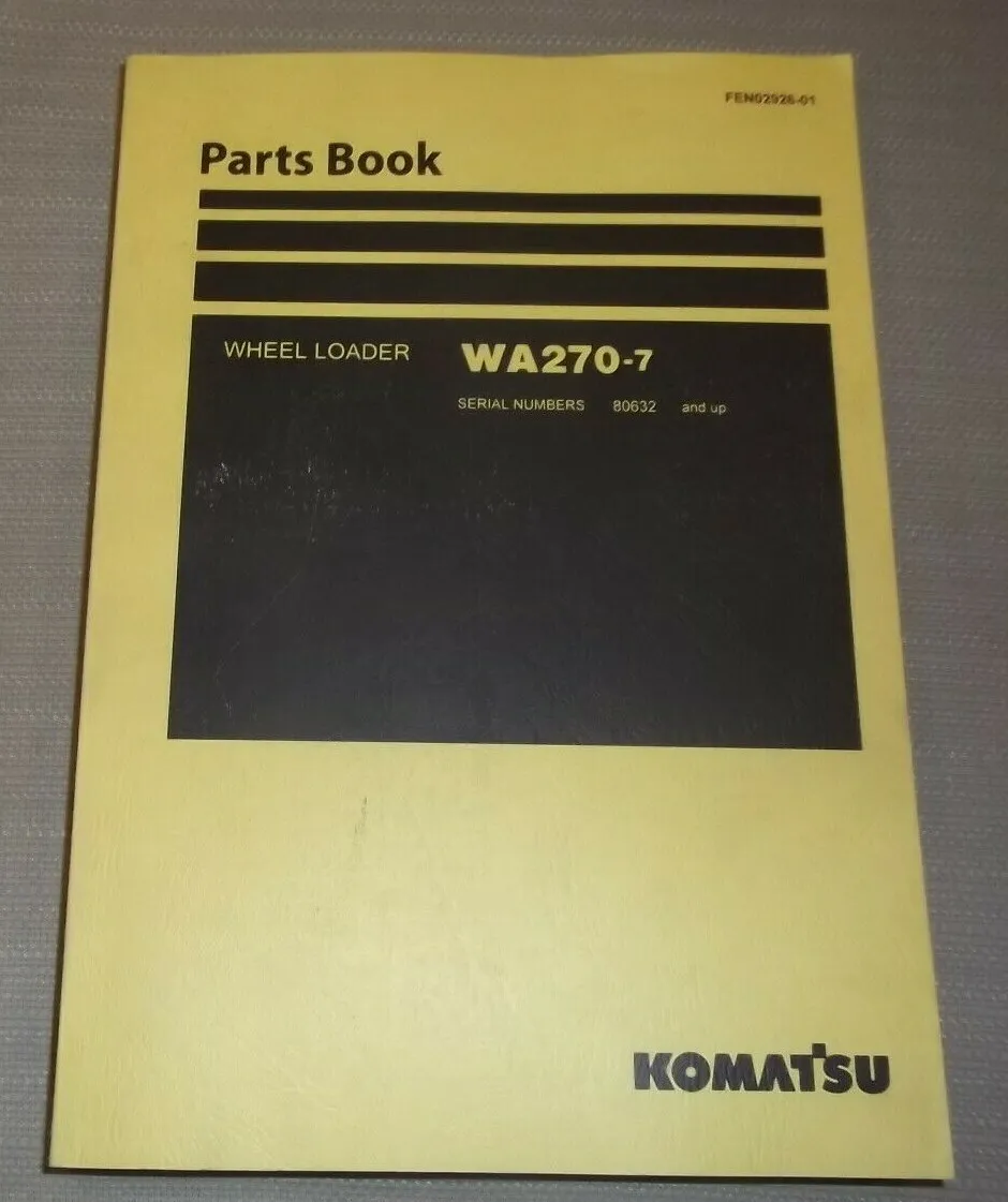 komatsu wa 270 käyttöohje komatsu wa 270 käyttöohje