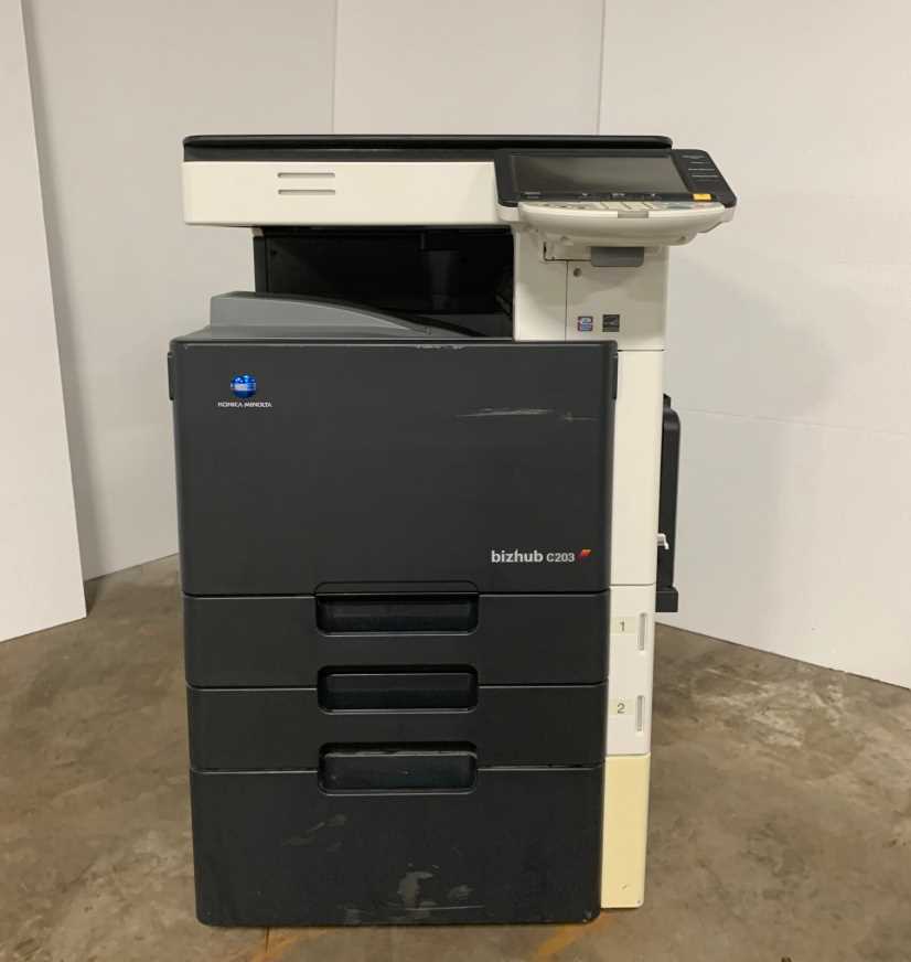 konica minolta bizhub c203 k&auml;ytt&ouml;ohje