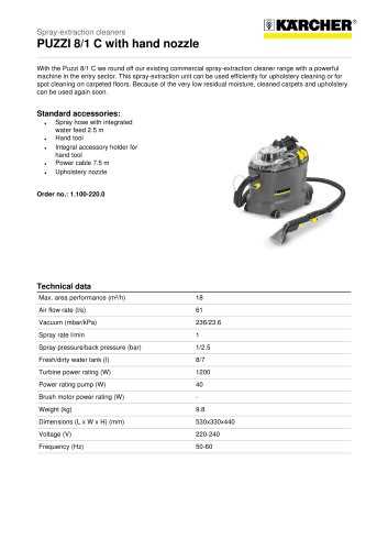 kärcher professional puzzi 8 1 c käyttöohje kärcher professional puzzi 8 1 c käyttöohje