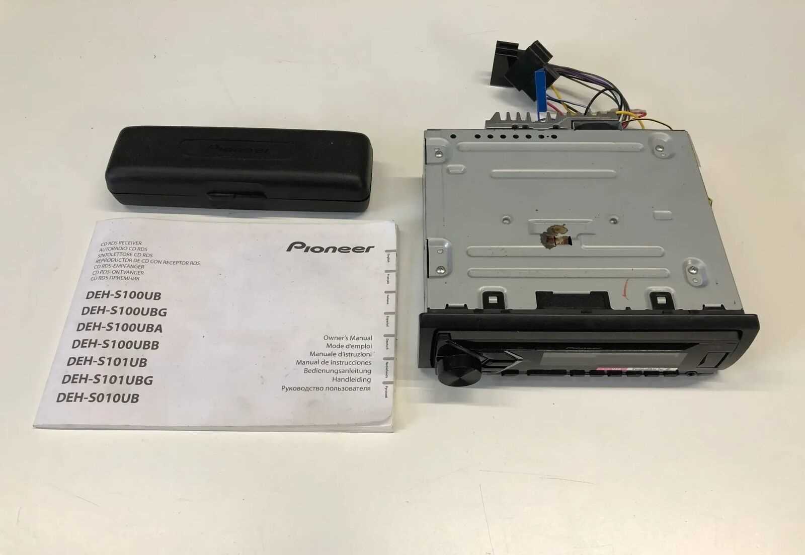 k&auml;ytt&ouml;ohje pioneer deh s100ub