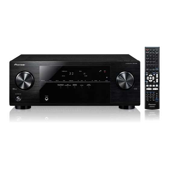 pioneer vsx 322 k&auml;ytt&ouml;ohjeet suomi