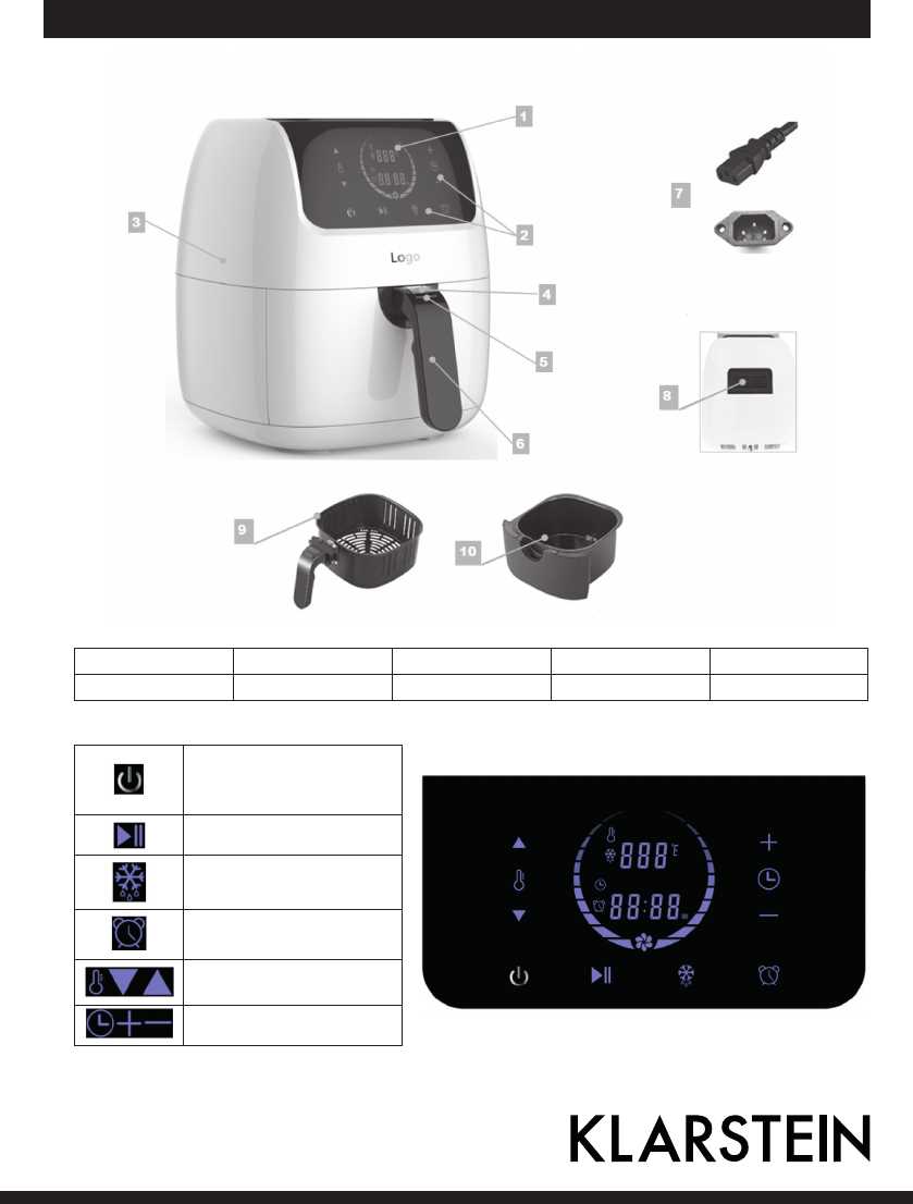 klarstein air fryer käyttöohje klarstein air fryer käyttöohje
