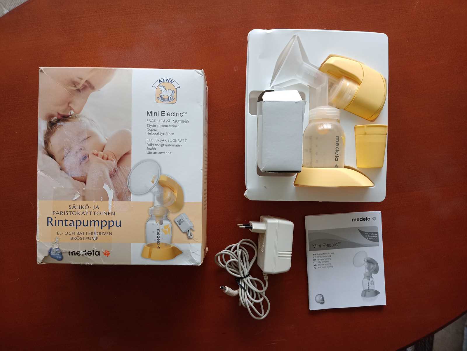medela s&auml;hk&ouml;k&auml;ytt&ouml;inen rintapumppu k&auml;ytt&ouml;ohje