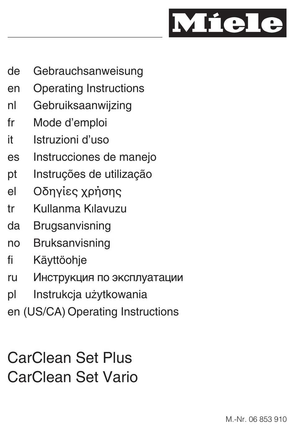 miele completr c3 ecoline k&auml;ytt&ouml;ohje