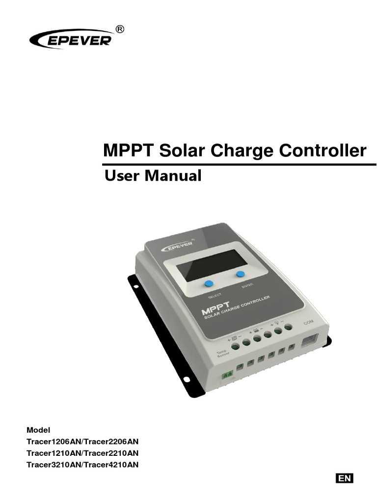 epever tracer mppt k&auml;ytt&ouml;ohje