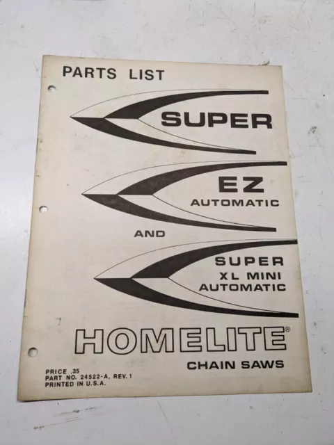 homelite super mini k&auml;ytt&ouml;ohje