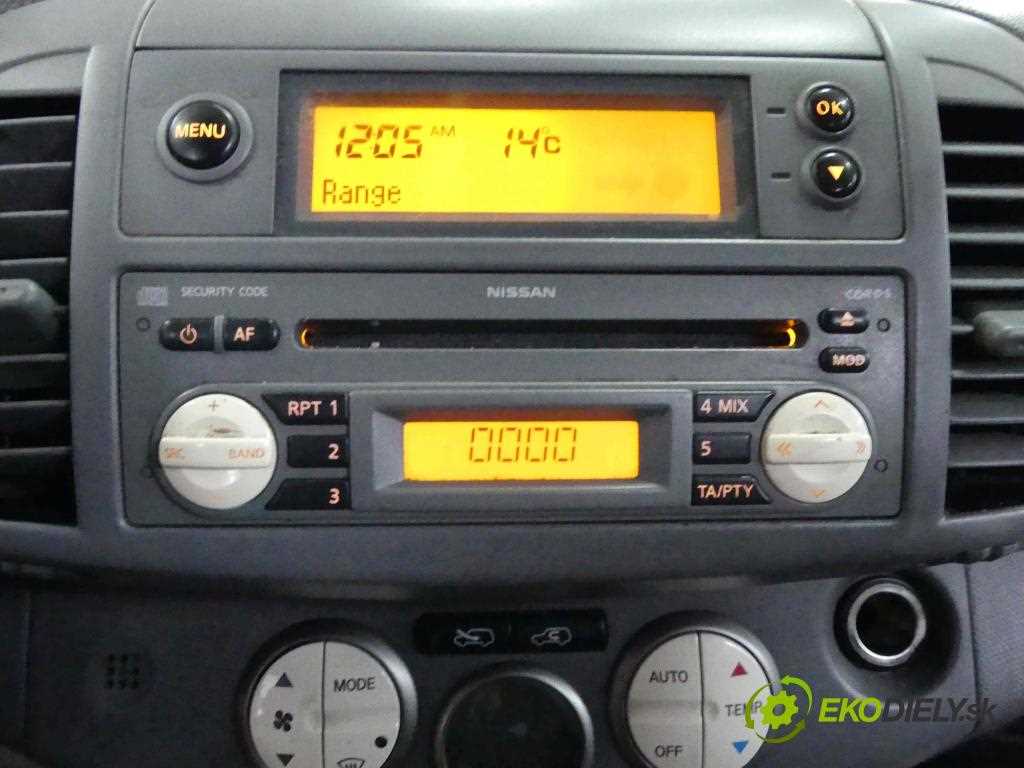 nissan micra 2004 radio k&auml;ytt&ouml;ohje