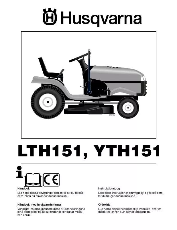 husqvarna p&auml;&auml;lt&auml;ajettavan leikkuter&auml;n k&auml;ytt&ouml;ohje