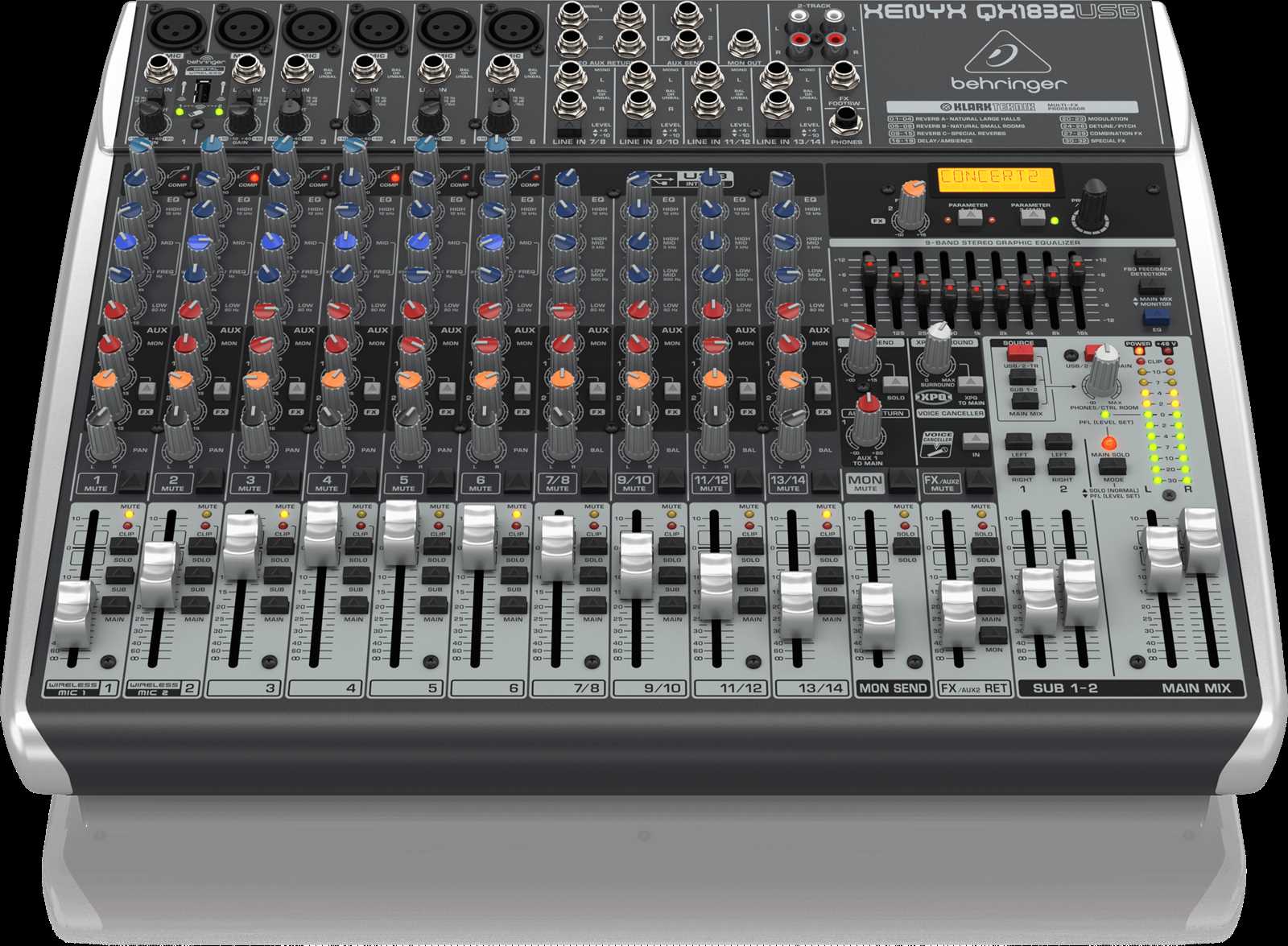 behringer xenyx qx xenyx 1832 usb k&auml;ytt&ouml;ohje