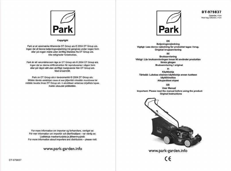 park basic 41 k&auml;ytt&ouml;ohjeet