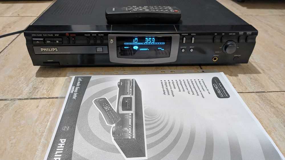 philips cdr 765 k&auml;ytt&ouml;ohje