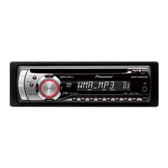 pioneer deh s4000t k&auml;ytt&ouml;ohje