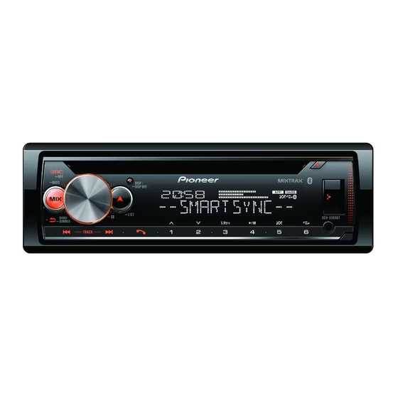 pioneer deh x5900bt k&auml;ytt&ouml;ohje suomeksi