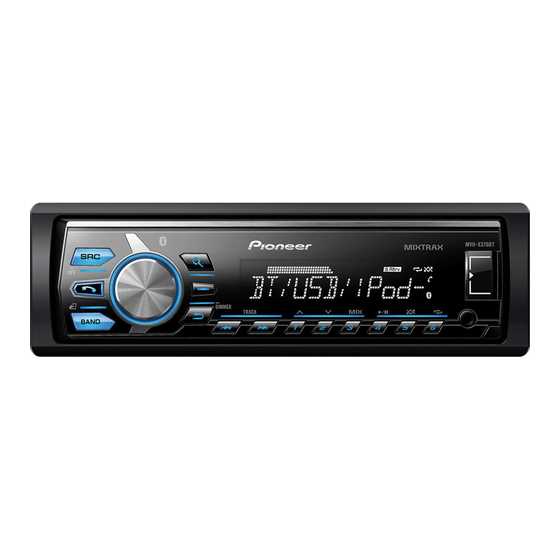 pioneer mvh 390bt k&auml;ytt&ouml;ohje
