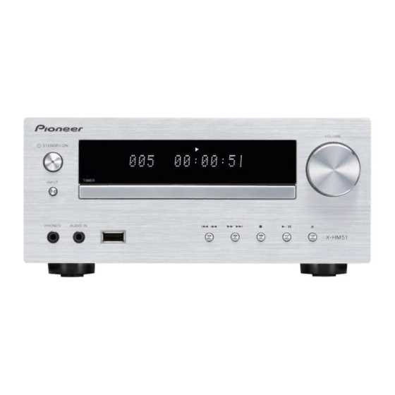 pioneer x cm32bt w mikrostereosarja k&auml;ytt&ouml;ohje