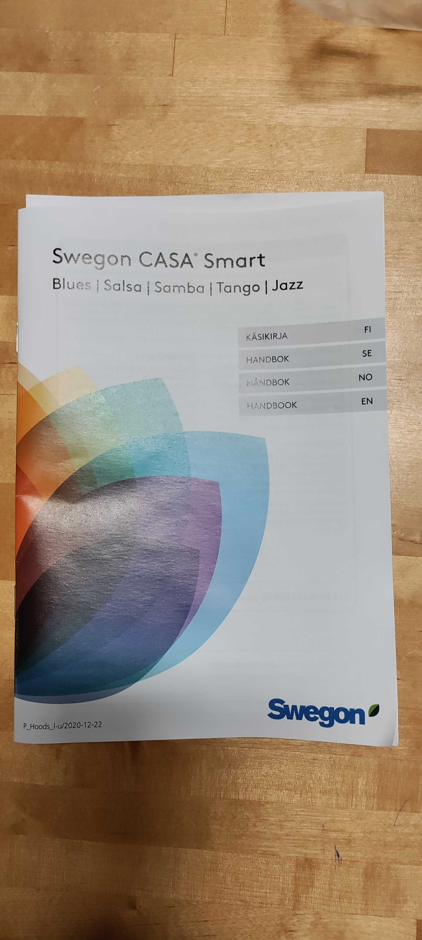 swegon casa salsa ilva k&auml;ytt&ouml;ohje