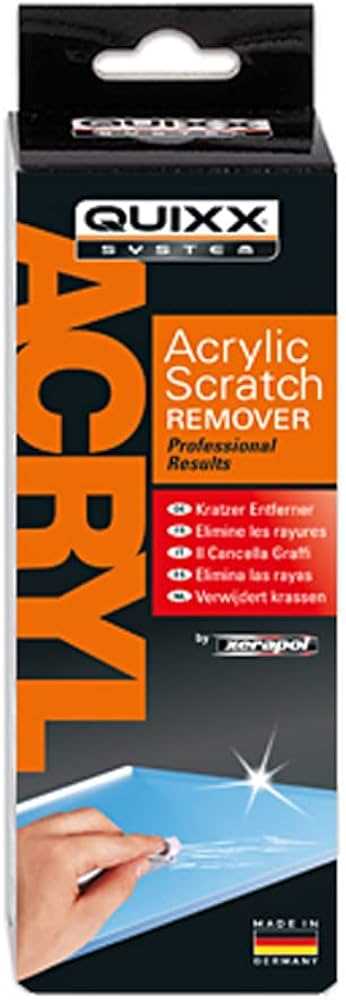 quixx acrylic scratch remover k&auml;ytt&ouml;ohje