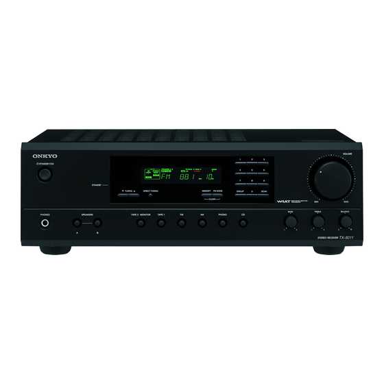 onkyo tx 8050 käyttöohje onkyo tx 8050 käyttöohje