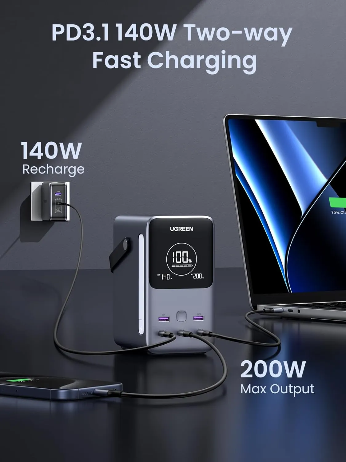 ugreen power bank 10000 k&auml;ytt&ouml;ohje