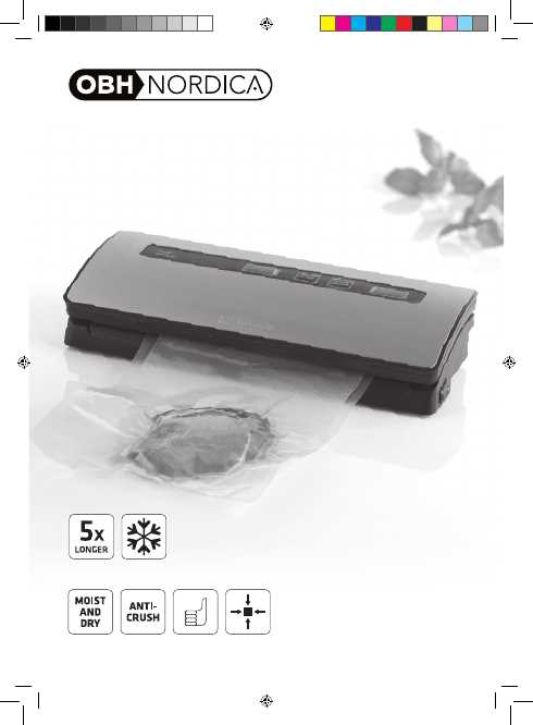 obh nordica supreme food sealer k&auml;ytt&ouml;ohje