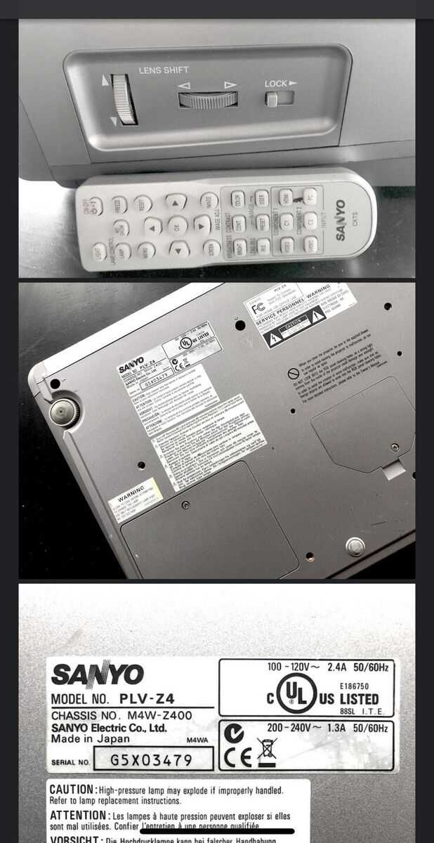 sanyo plv z5 k&auml;ytt&ouml;ohje