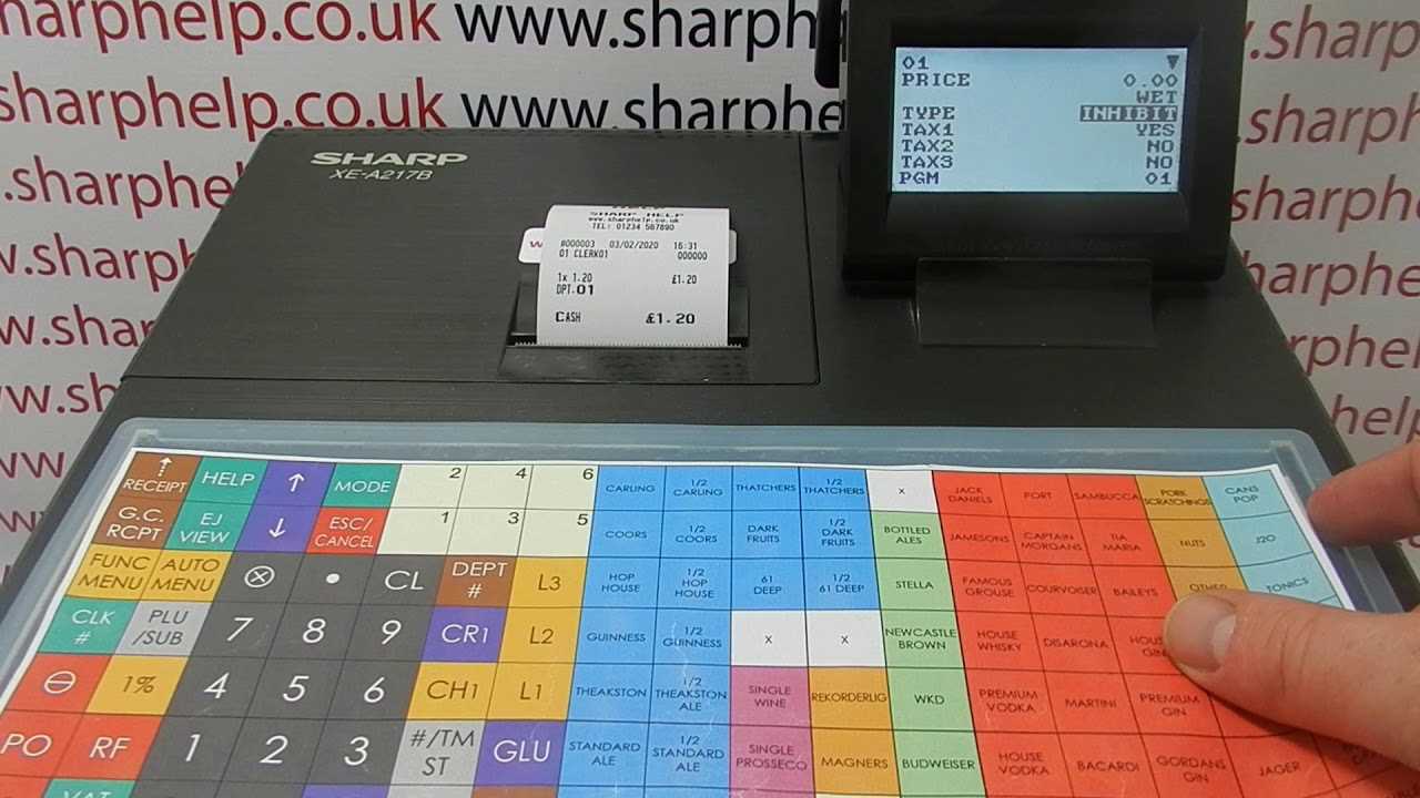 sharp xe a217b k&auml;ytt&ouml;ohje
